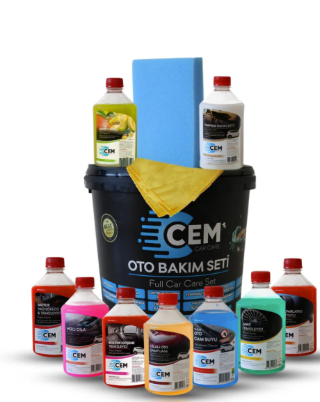 12 Parça Full Oto Temizlik Seti